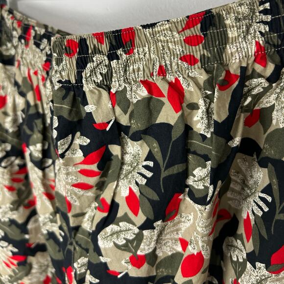 Sag Harbor Tropical Capri Pants NWT 2X Womens 100% Cotton Elastic Pull On - Picture 7 of 11